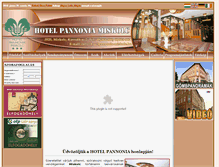 Tablet Screenshot of hotelpannonia-miskolc.hu